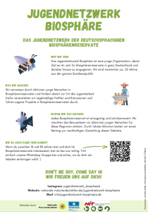 Flyer Jugendnetzwerk Biosphäre